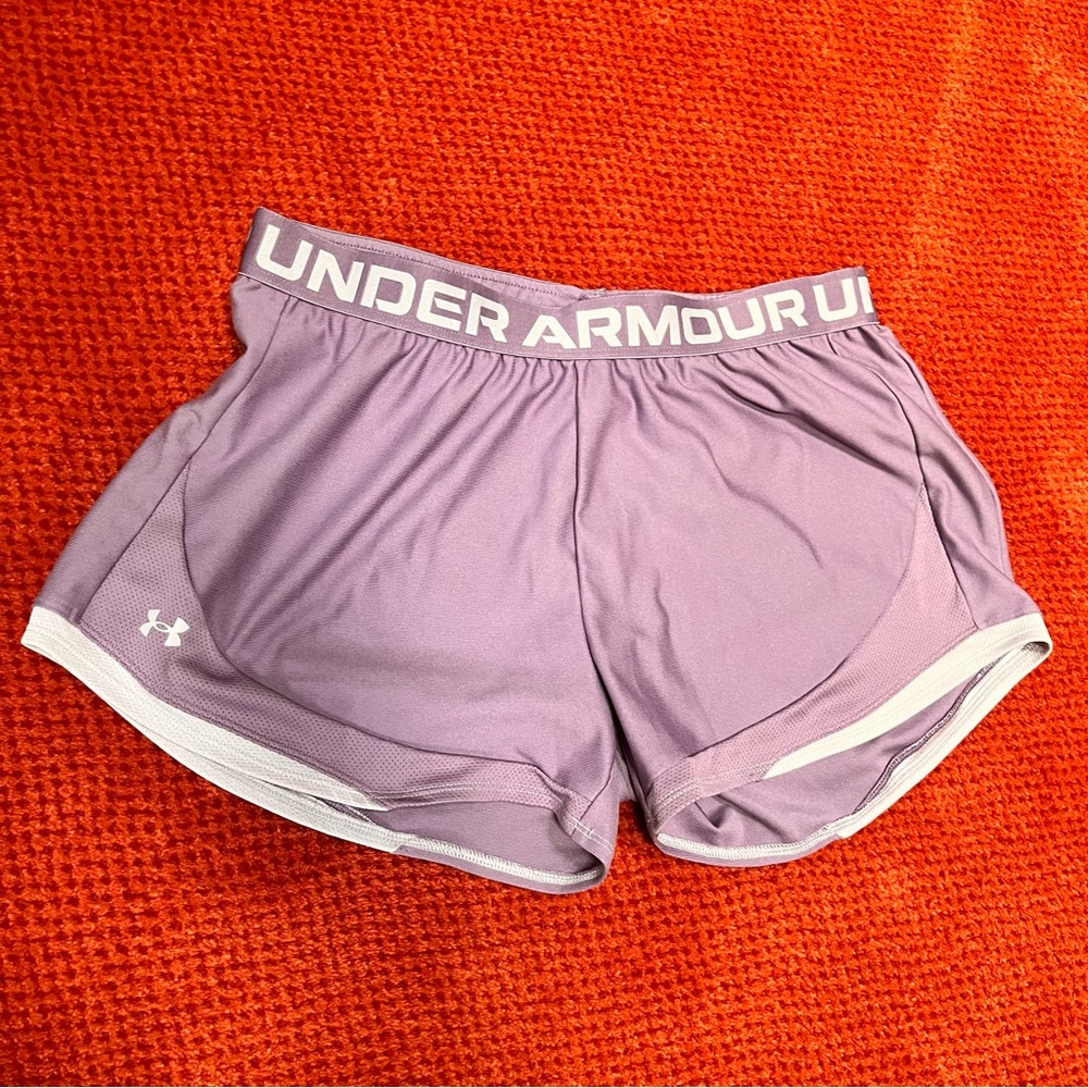Purple Under Armour shorts , size large